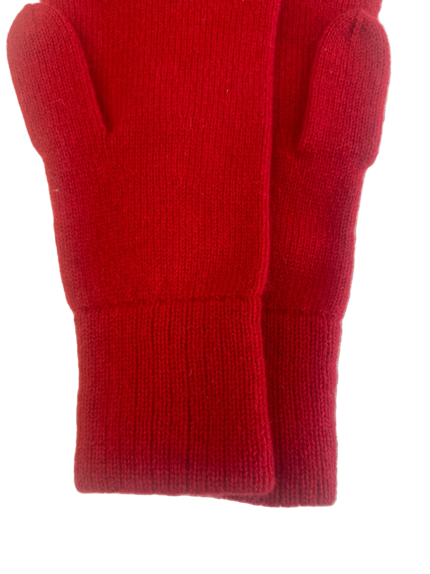 100% Cashmere Red Gloves