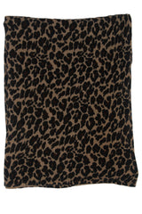 100% Cashmere Leopard Print Throw
