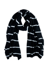 Cashmere Black Stripe Wrap