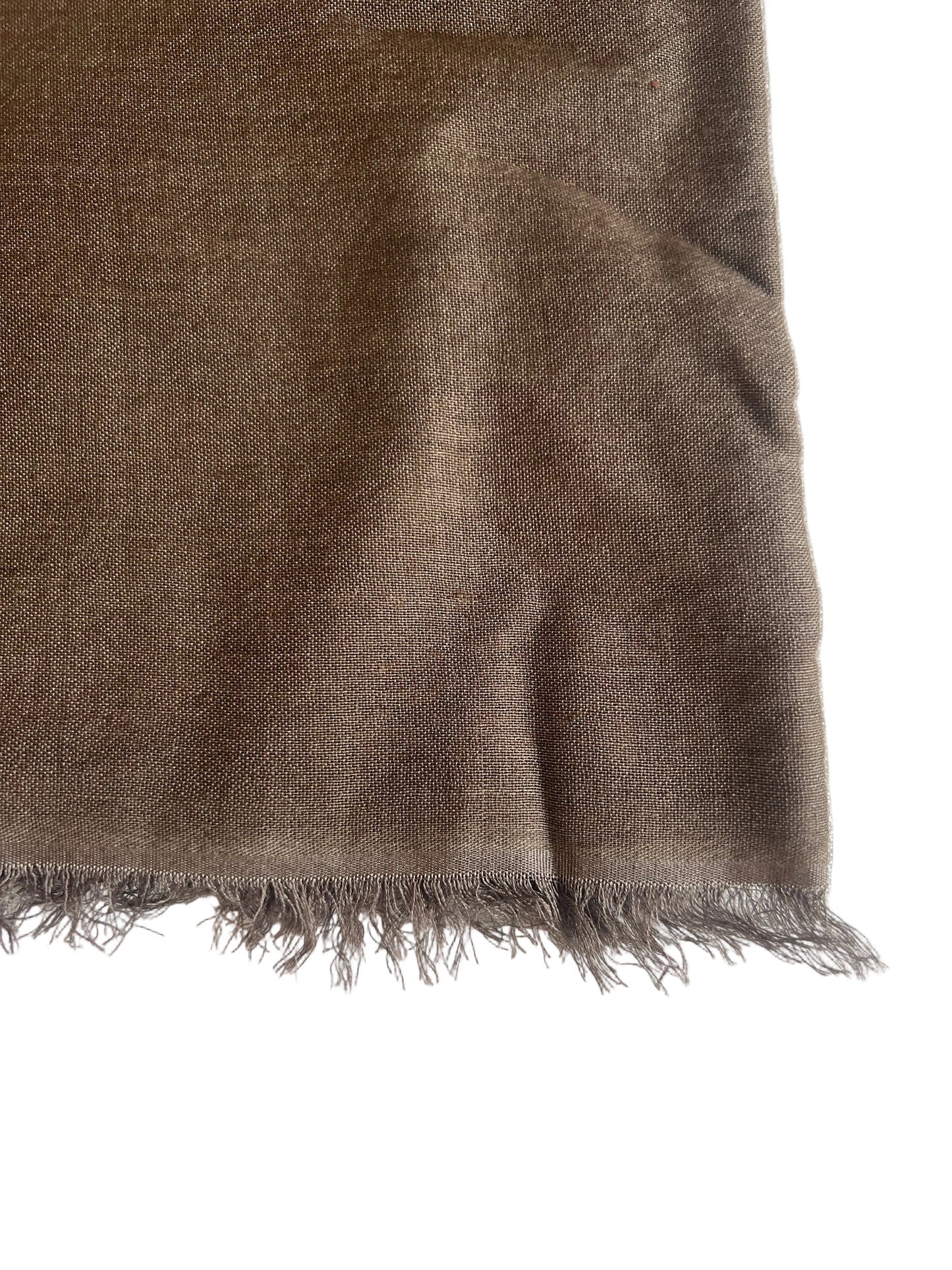 100% Silk Shawl Brown