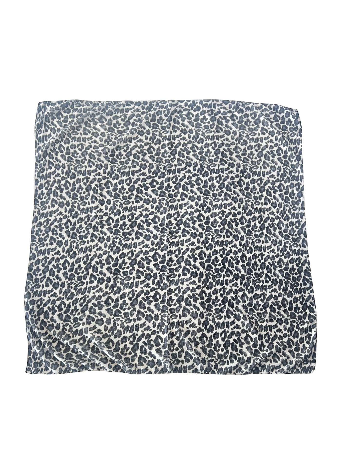 100% Cashmere Ice Leopard Square Scarf