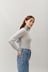 100% Cashmere Rosebud Rocky Roll Neck - Small