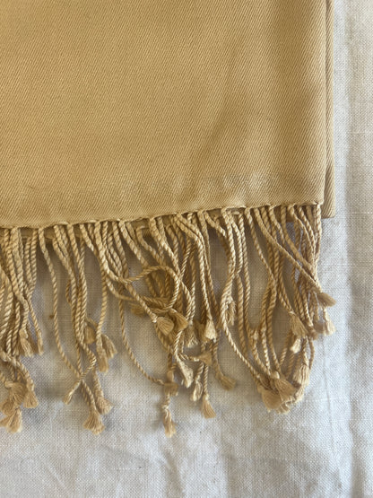 100% Silk Gold Shawl
