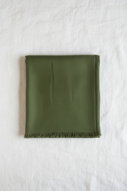 100% Silk Shawl Khaki