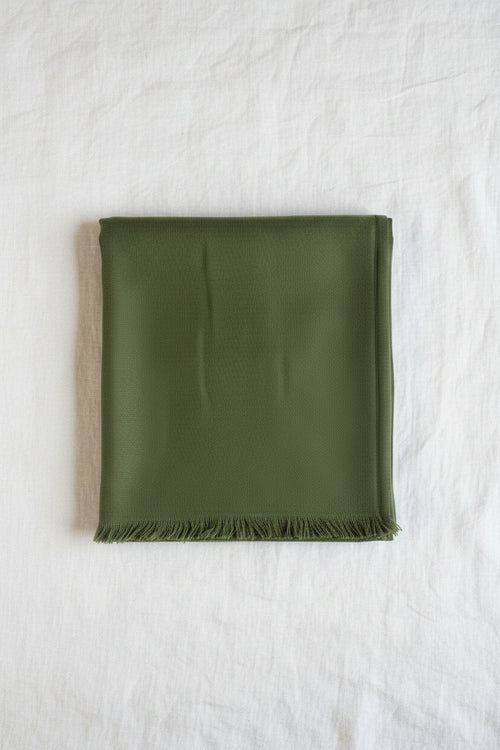 100% Silk Shawl Khaki