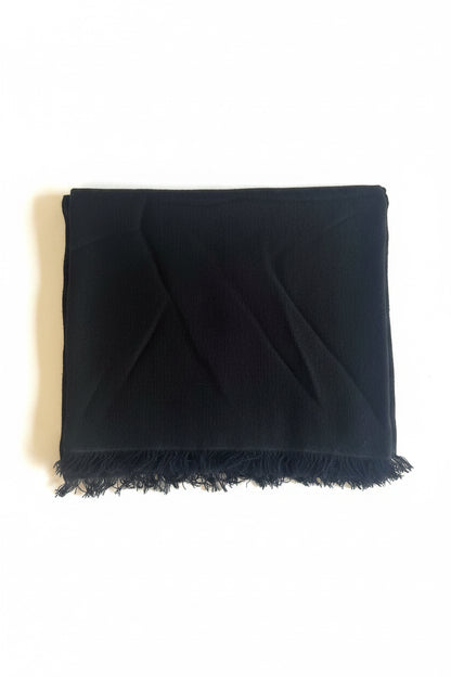 Cashmere and Silk Black Shawl