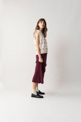 100% Cashmere Bobble Vest - Medium