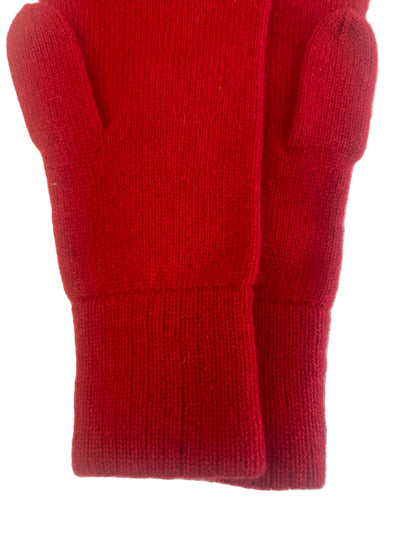 100% Cashmere Red Gloves