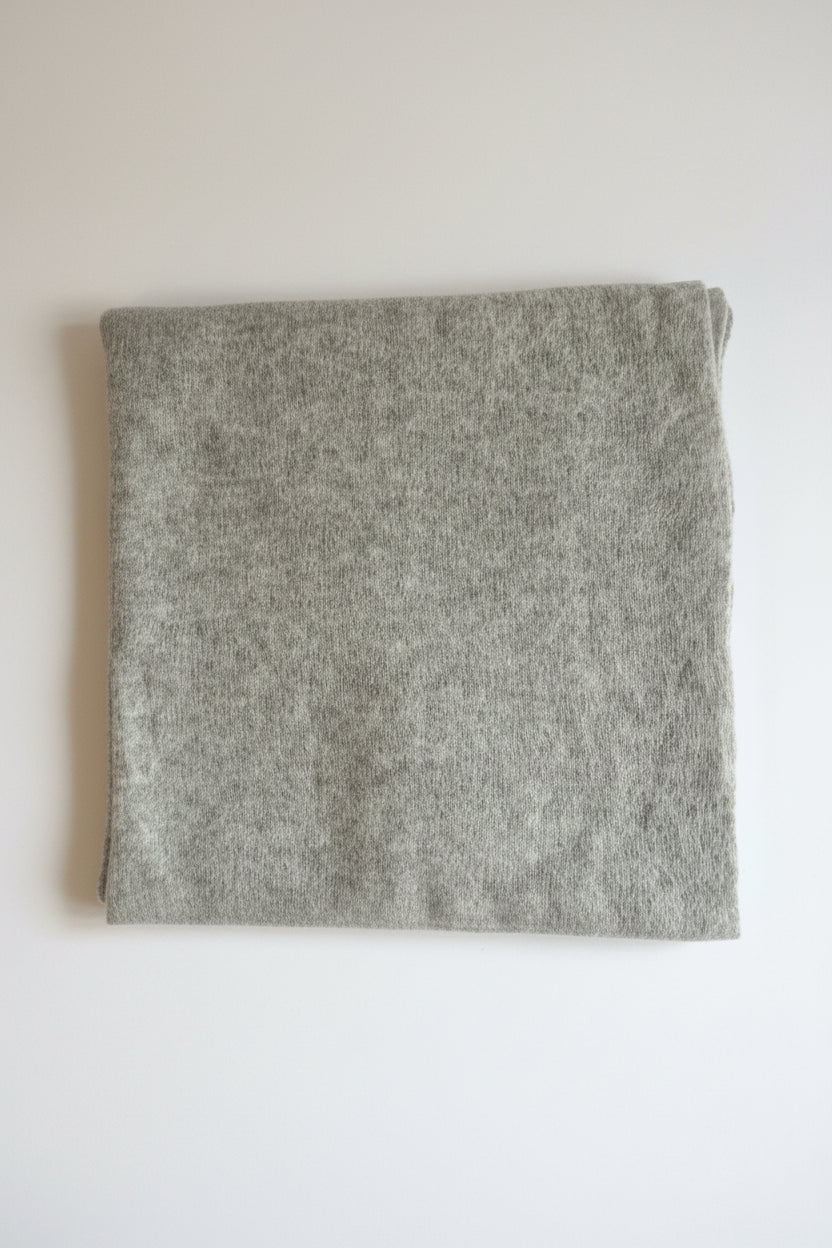 100% Cashmere Grey Poncho