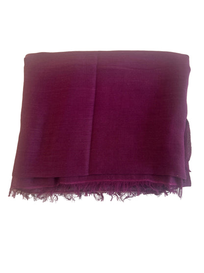 Cashmere And Silk Purple Shawl