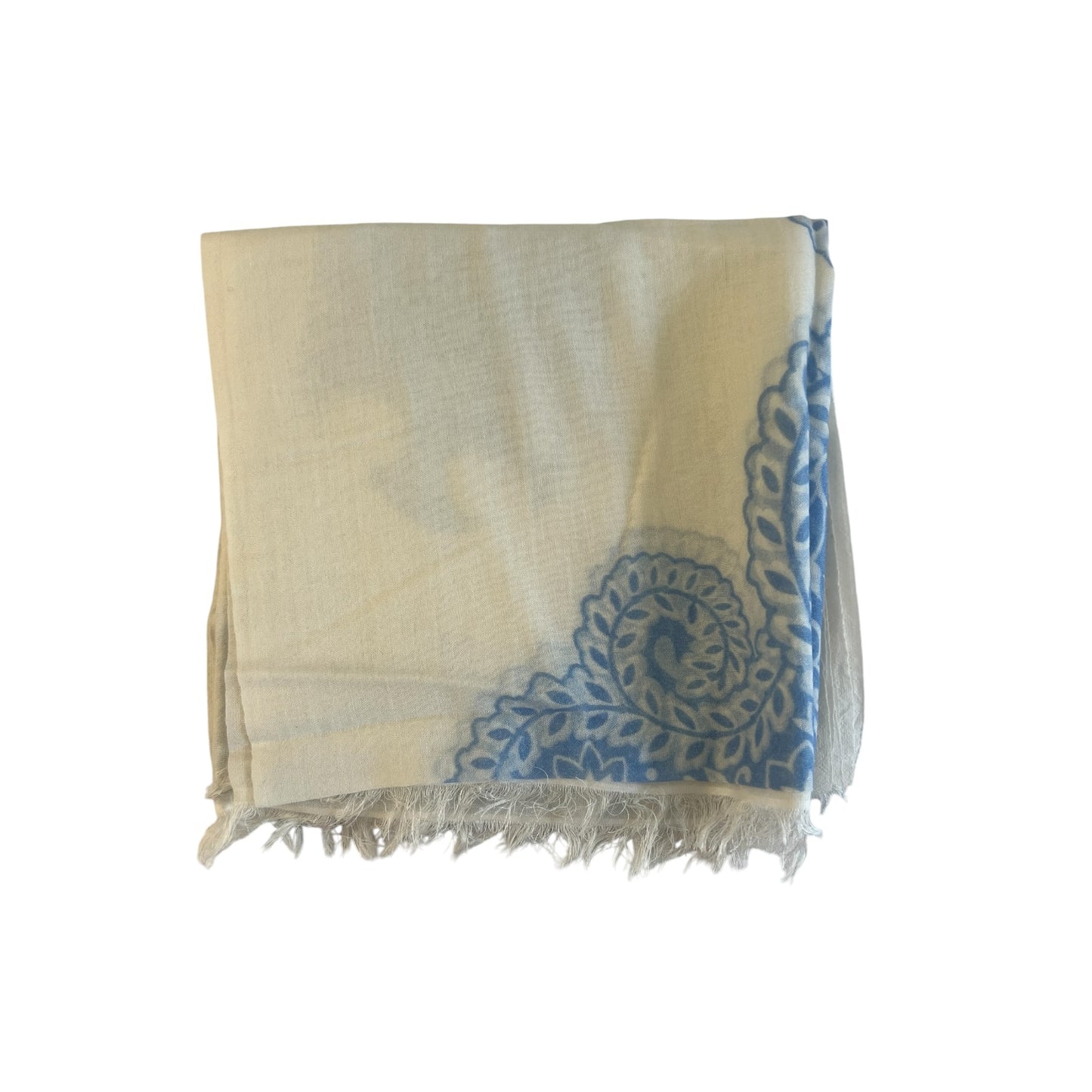 Cashmere And Silk Swirly Print Shawl