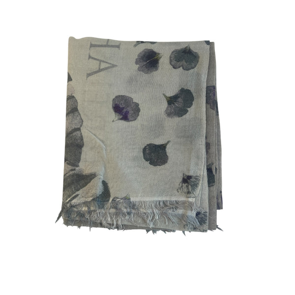 Cashmere And Silk Floral Pattern Shawl