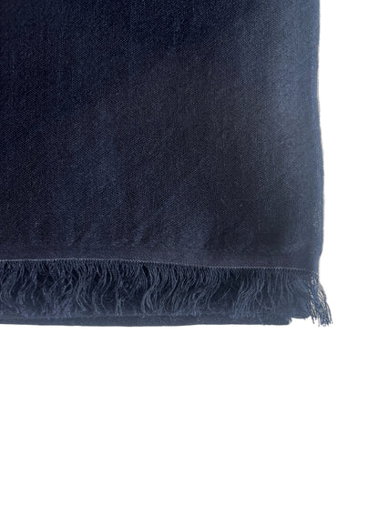 Cashmere and Silk Navy Shawl