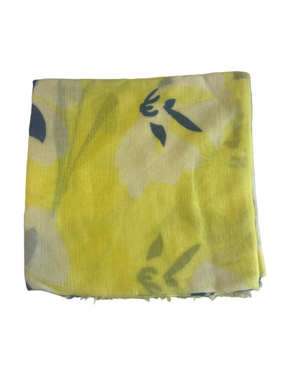 Yellow Crocus Print Shawl