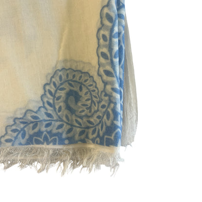 Cashmere And Silk Swirly Print Shawl