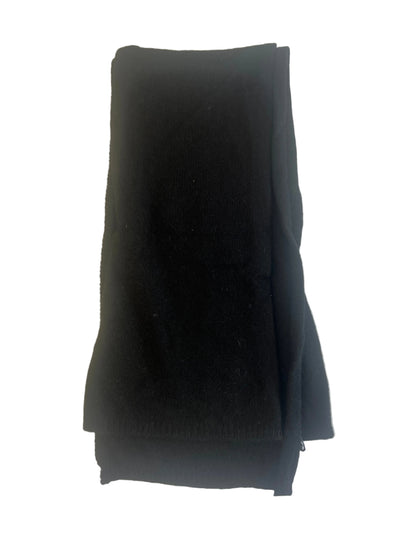 100% Cashmere Skinny Black Scarf