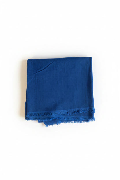 Old School Cobalt Blue Pashmina