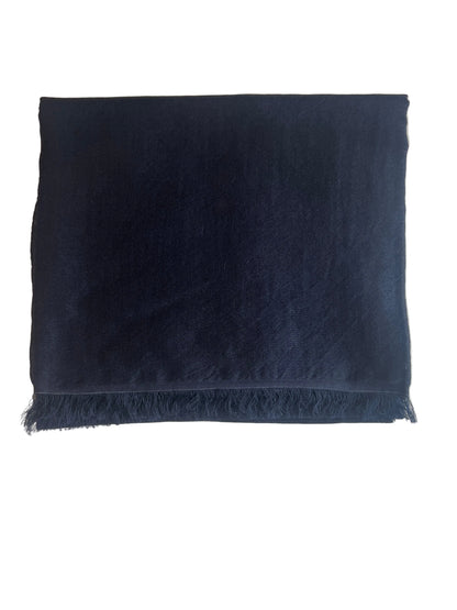Cashmere and Silk Navy Shawl