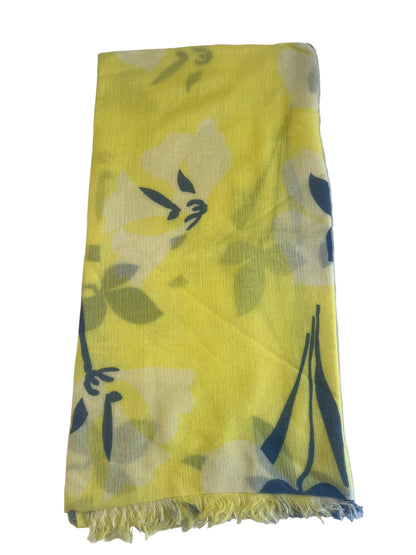 Yellow Crocus Print Shawl