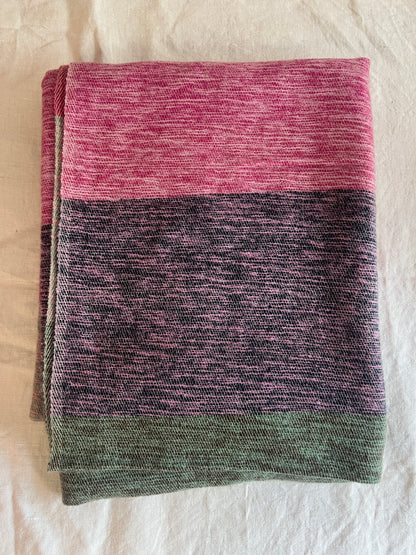 100% Cashmere Pink Handwoven Shawl