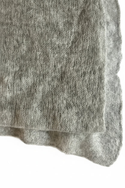 100% Cashmere Grey Poncho