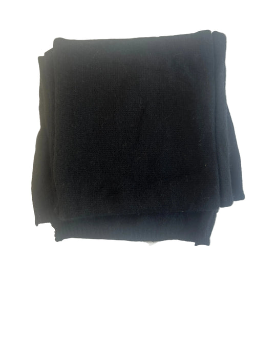 100% Cashmere Skinny Black Scarf