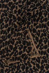 100% Cashmere Leopard Print Throw