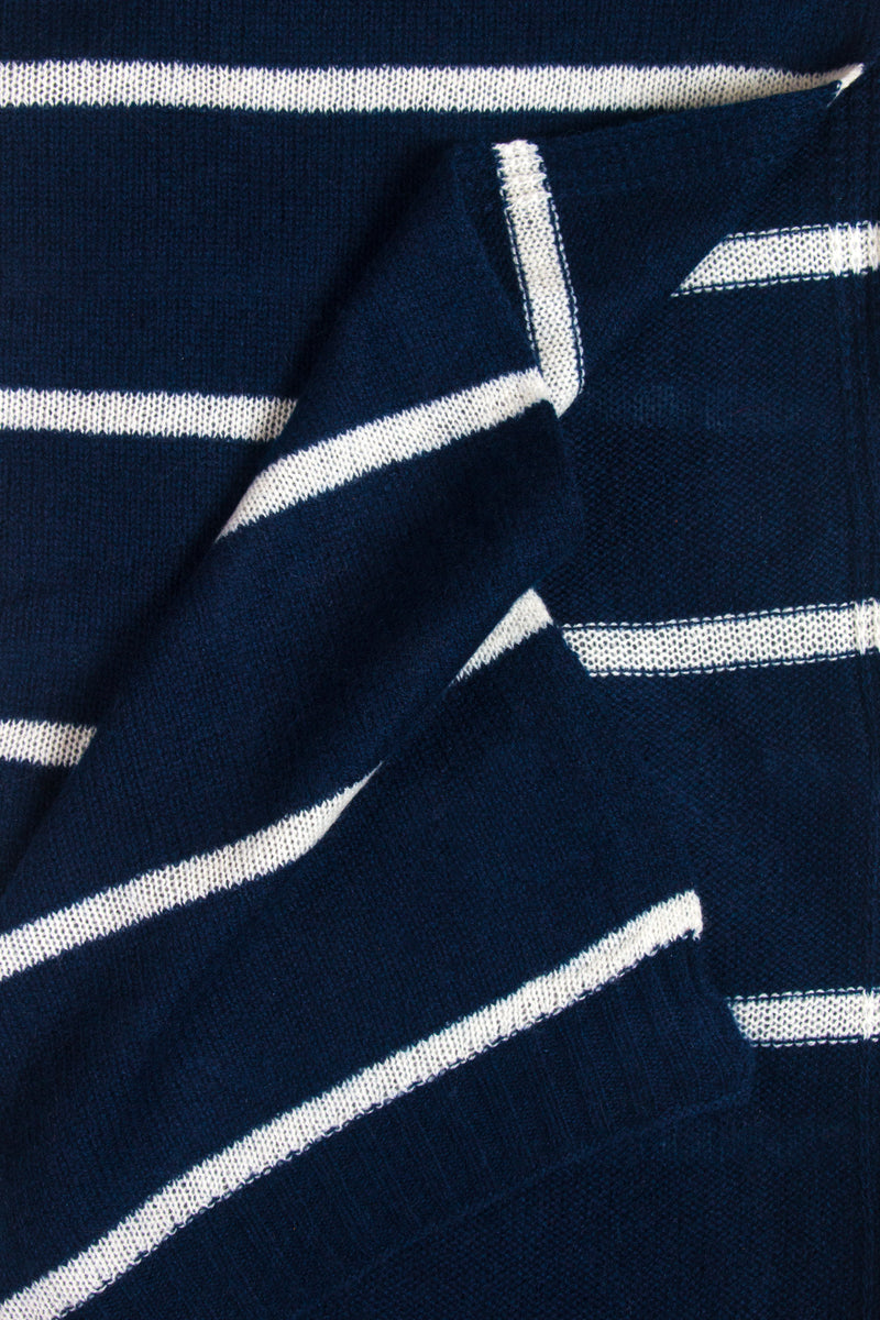 Cashmere Black Stripe Wrap