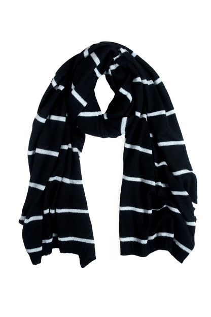 Cashmere Black Stripe Wrap