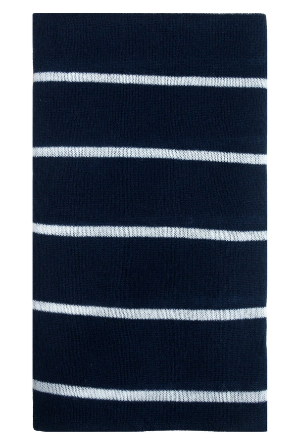 Cashmere Navy Stripe Wrap