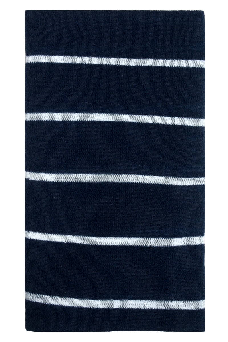 Cashmere Navy Stripe Wrap