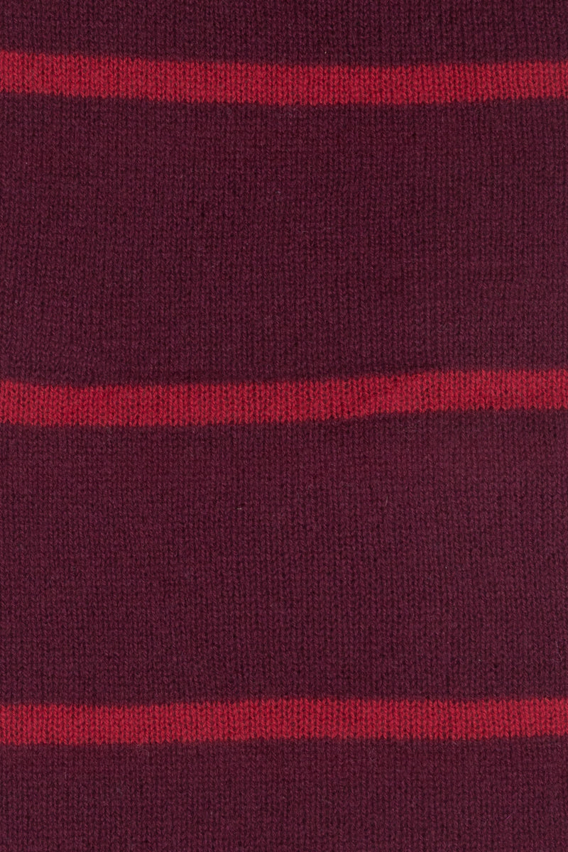 Cashmere Red Stripe Wrap