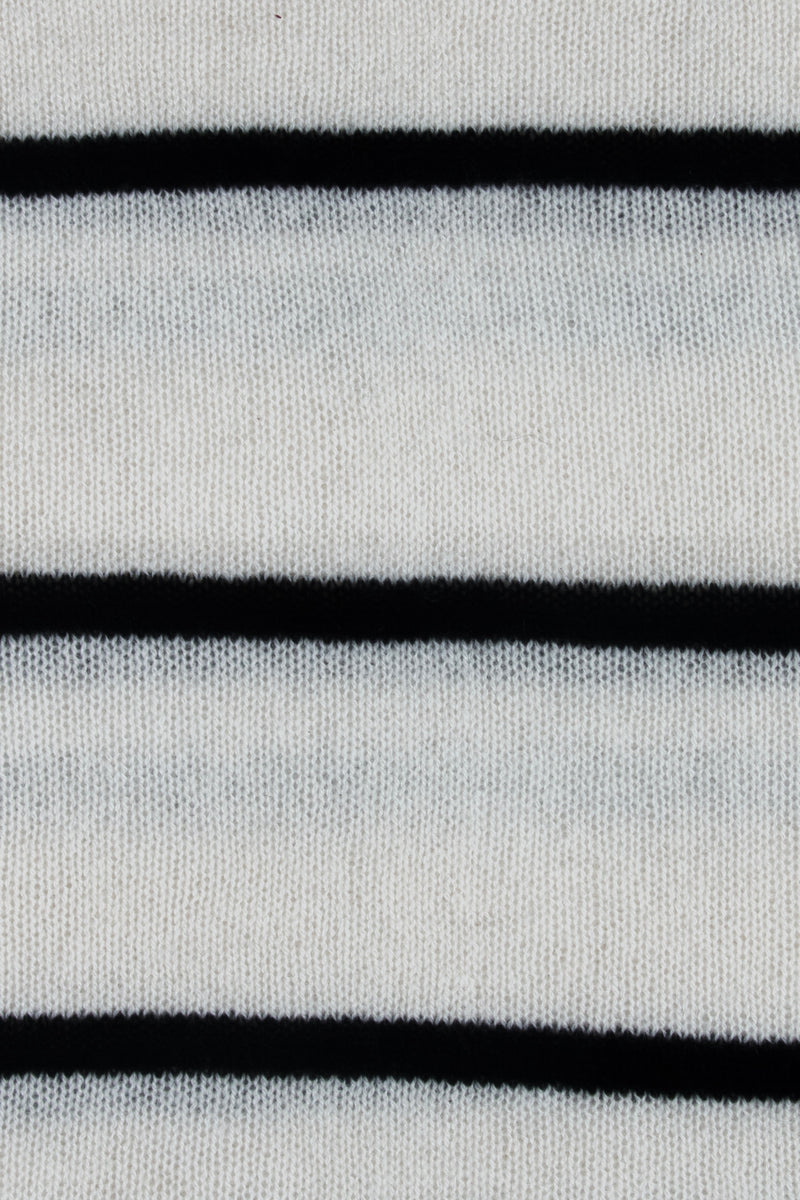Cashmere Off White Stripe Wrap
