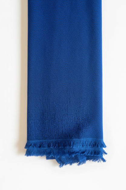 Old School Cobalt Blue Pashmina