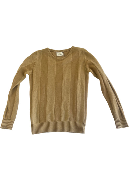 100% Cashmere Beige Sweater - Small