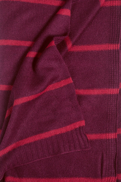 100% Cashmere Red Stripe Wrap
