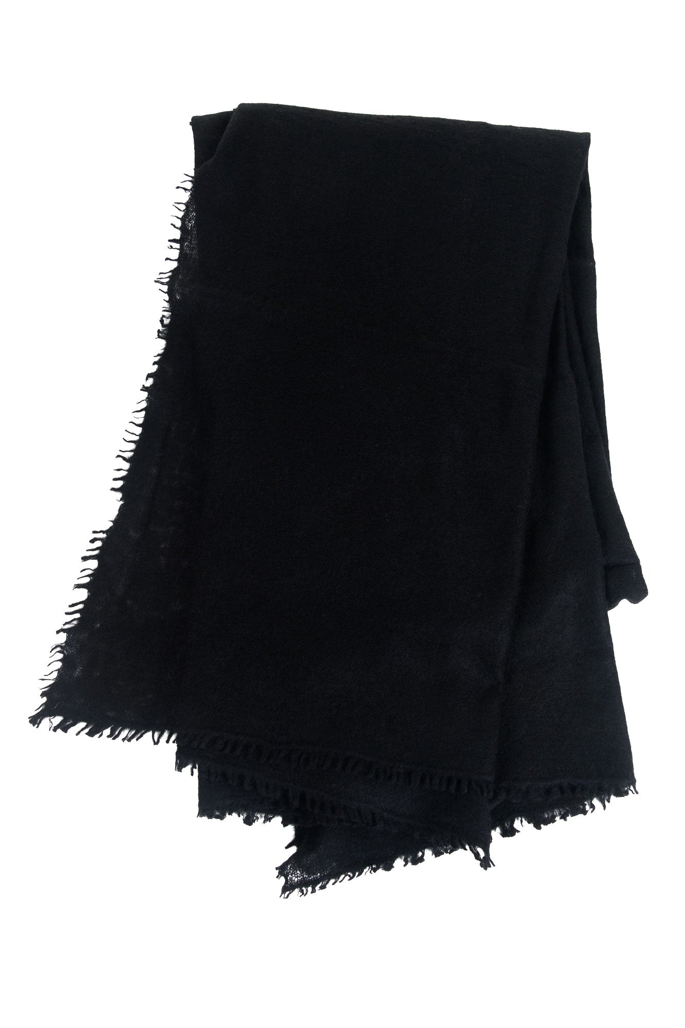 100% Cashmere Black Shawl
