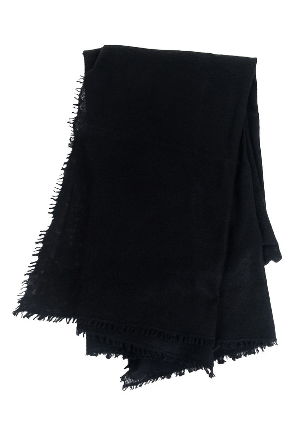 100% Cashmere Black Shawl