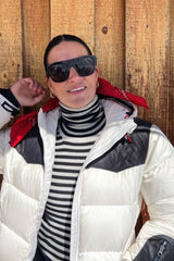 Rocky Black And White Roll Neck