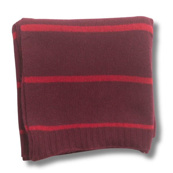 365 Cashmere Red Stripe Wrap