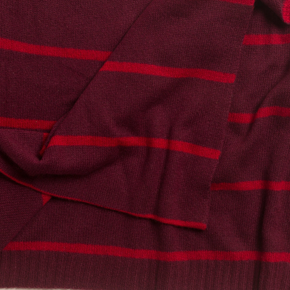 365 Cashmere Red Stripe Wrap