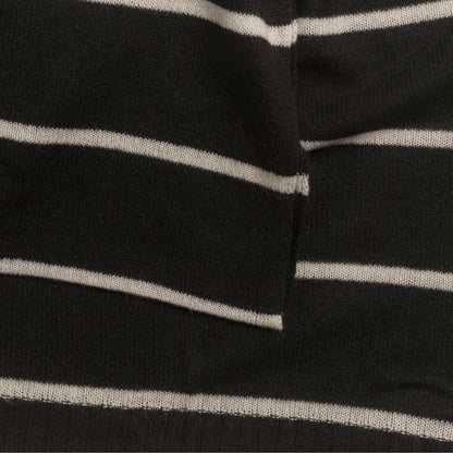 365 Cashmere Black Stripe Wrap