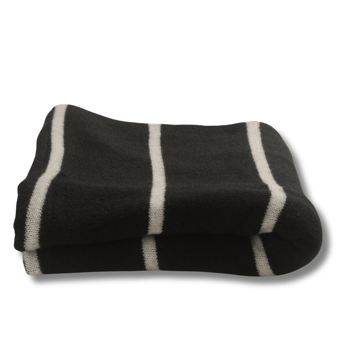 365 Cashmere Black Stripe Wrap