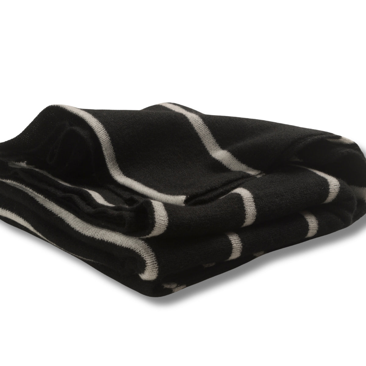 365 Cashmere Black Stripe Wrap