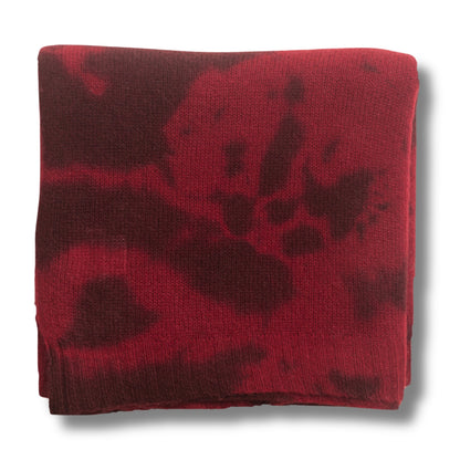 365 Cashmere Red Tie Dye Wrap