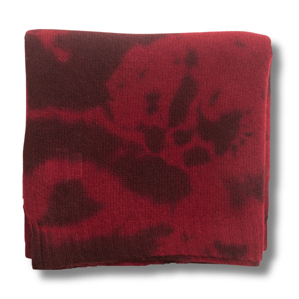 365 Cashmere Red Tie Dye Wrap
