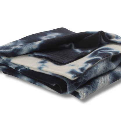 365 Cashmere Navy Tie Dye Wrap