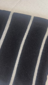 Cashmere Black Stripe Wrap