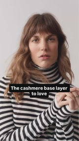 Rocky Black And White Roll Neck