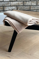 1011-08 Cashmere and Wool Travel Throw Silver Peony 70 x 200 100 Percent Cashmere CRUMPET